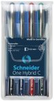 SCHNEIDER Rollertoll készlet, 0,3 mm, SCHNEIDER "One Hybrid C", 4 szín SCHNEIDER Rollertoll készlet, 0,3 mm, SCHNEIDER "One Hybrid C", 4 szín