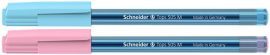 SCHNEIDER Golyóstoll, 0,5 mm, kupakos, SCHNEIDER "Tops 505 M Bubble Gum" kék, limitált kiadás