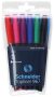   SCHNEIDER Tűfilc készlet, 0,4 mm, SCHNEIDER "Topliner 967", 6 különböző szín