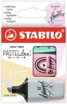   STABILO Szövegkiemelő készlet, STABILO, "Boss Mini Pastellove", 3 különböző szín