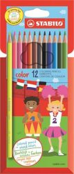 STABILO Színes ceruza készlet, hatszögletű, STABILO "Color", 12 különböző szín STABILO Színes ceruza készlet, hatszögletű, STABILO "Color", 12 különböző szín