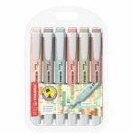 STABILO Szövegkiemelő készlet, 1-4 mm, STABILO "Swing cool NatureCOLORS", 6 különböző szín STABILO Szövegkiemelő készlet, 1-4 mm, STABILO "Swing cool NatureCOLORS", 6 különböző szín