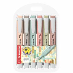 STABILO Szövegkiemelő készlet, 1-4 mm, STABILO "Swing cool NatureCOLORS", 6 különböző szín STABILO Szövegkiemelő készlet, 1-4 mm, STABILO "Swing cool NatureCOLORS", 6 különböző szín