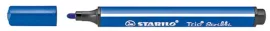 STABILO Filctoll, 1,5-2 mm, rugós hegy, STABILO "Trio Scribbi", kék