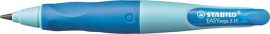 STABILO Nyomósirón, 3,15 mm, jobbkezes, ajándék hegyezővel, STABILO "EasyErgo Start", kék