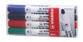   STABILO Táblamarker készlet, 2,5-3,5 mm, kúpos, STABILO "Plan", 4 különböző szín