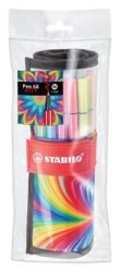 STABILO Filctoll, készlet, 1 mm, felcsavarható, STABILO "Pen 68 ARTY", 25 különböző színű