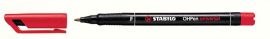 STABILO Alkoholos marker, 0,7 mm, STABILO "OHPen F", piros STABILO Alkoholos marker, 0,7 mm, STABILO "OHPen F", piros