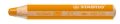   STABILO Színes ceruza, kerek, vastag, STABILO "Woody 3 in 1", narancssárga