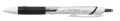   UNI Golyóstoll, 0,35 mm, nyomógombos, fehér tolltest, UNI "SXN-155 Jetstream", fekete