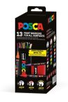   UNI Dekormarker készlet, Posca fém dobozos, UNI "Posca", 13 különböző szín