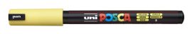 UNI Dekormarker, 0,7 mm, UNI "Posca PC-1MR", sárga UNI Dekormarker, 0,7 mm, UNI "Posca PC-1MR", sárga