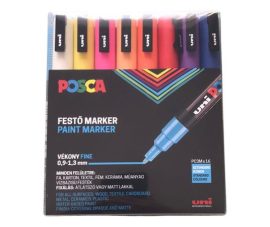 UNI Dekormarker készlet, 0,9-1,3 mm, UNI "Posca PC-3M", 16 különböző szín UNI Dekormarker készlet, 0,9-1,3 mm, UNI "Posca PC-3M", 16 különböző szín