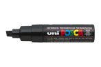   UNI Dekormarker, 8 mm, vágott, UNI "Posca PC-8K", fekete