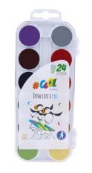 COOL BY VICTORIA Vízfesték, 24 szín, 24 mm, COOL BY VICTORIA COOL BY VICTORIA Vízfesték, 24 szín, 24 mm, COOL BY VICTORIA