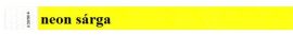 . Karszalag, 3/4", tyvek, neon sárga . Karszalag, 3/4", tyvek, neon sárga