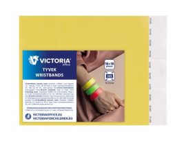 VICTORIA OFFICE Karszalag, 3/4", tyvek, neon sárga, VICTORIA OFFICE VICTORIA OFFICE Karszalag, 3/4", tyvek, neon sárga, VICTORIA OFFICE