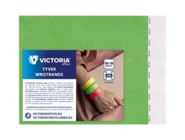 VICTORIA OFFICE Karszalag, 3/4", tyvek, neon zöld, VICTORIA OFFICE VICTORIA OFFICE Karszalag, 3/4", tyvek, neon zöld, VICTORIA OFFICE