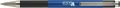   ZEBRA Golyóstoll, 0,24 mm, nyomógombos, kék tolltest, ZEBRA "F-301 A", kék