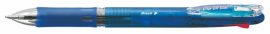 ZEBRA Golyóstoll, 0,24 mm, nyomógombos, négyszínű, ZEBRA "Clip-on Slim 4C", kék