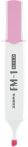   ZEBRA Szövegkiemelő, 3,5 mm, ZEBRA "FM-1 Mild", rózsaszín