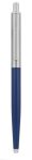   ZEBRA Golyóstoll, 0,24 mm, nyomógombos, ezüst színű klip, kék tolltest, ZEBRA "901", kék