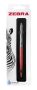   ZEBRA Golyóstoll, 0,24 mm, nyomógombos, ezüst színű klip, pink tolltest, ZEBRA "901", kék