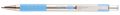   ZEBRA Golyóstoll, 0,24 mm, nyomógombos, rozsdamentes acél, pasztellkék tolltest, ZEBRA "F-301", kék