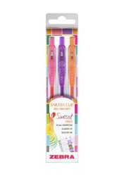 ZEBRA Zseléstoll készlet, 0,25 mm, nyomógombos, ZEBRA "Sarasa Clip Sunset", 3 különböző szín ZEBRA Zseléstoll készlet, 0,25 mm, nyomógombos, ZEBRA "Sarasa Clip Sunset", 3 különböző szín