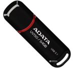ADATA Pendrive, 64GB, USB 3.2 Gen1, ADATA "UV150", fekete ADATA Pendrive, 64GB, USB 3.2 Gen1, ADATA "UV150", fekete