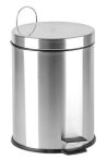 . Pedálos szemetes, rozsdamentes acél, kivehető műanyag vödörrel, 5 liter . Pedálos szemetes, rozsdamentes acél, kivehető műanyag vödörrel, 5 liter