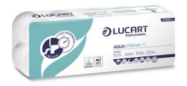 LUCART Toalettpapír, 2 rétegű, 10 tekercs, kistekercses, 22 m, LUCART "Aquastream 10" LUCART Toalettpapír, 2 rétegű, 10 tekercs, kistekercses, 22 m, LUCART "Aquastream 10"