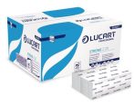 LUCART Kéztörlő, Z hajtogatott, 2 rétegű, 200 lap, Slim adagolóhoz, LUCART "Strong", fehér LUCART Kéztörlő, Z hajtogatott, 2 rétegű, 200 lap, Slim adagolóhoz, LUCART "Strong", fehér