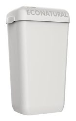 LUCART Hulladékgyűjtő, falra szerelhető, 23 l, 55,8x34,5x23 cm, LUCART "EcoNatural Flow", fehér LUCART Hulladékgyűjtő, falra szerelhető, 23 l, 55,8x34,5x23 cm, LUCART "EcoNatural Flow", fehér