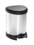 CURVER Pedálos szemetes, fémhatású, 5 l, CURVER CURVER Pedálos szemetes, fémhatású, 5 l, CURVER