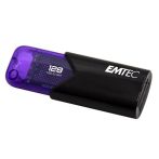 EMTEC Pendrive, 128GB, USB 3.2, EMTEC "B110 Click Easy", fekete-lila EMTEC Pendrive, 128GB, USB 3.2, EMTEC "B110 Click Easy", fekete-lila