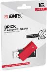 EMTEC Pendrive, 16GB, USB 2.0, EMTEC "C350 Brick", piros EMTEC Pendrive, 16GB, USB 2.0, EMTEC "C350 Brick", piros