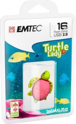 EMTEC Pendrive, 16GB, USB 2.0, EMTEC "Lady Turtle" EMTEC Pendrive, 16GB, USB 2.0, EMTEC "Lady Turtle"