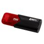   EMTEC Pendrive, 256GB, USB 3.2, EMTEC "B110 Click Easy", fekete-piros
