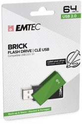 EMTEC Pendrive, 64GB, USB 2.0, EMTEC "C350 Brick", zöld EMTEC Pendrive, 64GB, USB 2.0, EMTEC "C350 Brick", zöld