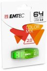 EMTEC Pendrive, 64GB, USB 2.0, EMTEC "C410 Color", zöld EMTEC Pendrive, 64GB, USB 2.0, EMTEC "C410 Color", zöld