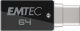 EMTEC Pendrive, 64GB, USB 3.2, USB-A bemenet/USB-C kimenet, EMTEC "T260C Dual"
