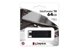 KINGSTON Pendrive, 64GB, USB-C, KINGSTON "DataTraveler 70" KINGSTON Pendrive, 64GB, USB-C, KINGSTON "DataTraveler 70"