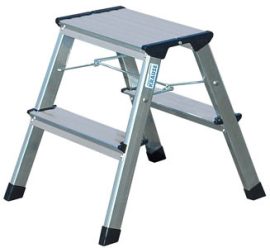 KRAUSE Fellépő, 2x2 lépcsőfok, alumínium, KRAUSE "Treppy" KRAUSE Fellépő, 2x2 lépcsőfok, alumínium, KRAUSE "Treppy"