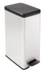 CURVER Pedálos szemetes, 40 l, CURVER "Slim Bin", fekete-ezüst CURVER Pedálos szemetes, 40 l, CURVER "Slim Bin", fekete-ezüst