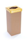 RECOBIN Szelektív hulladékgyűjtő, újrahasznosított, 50 l, RECOBIN "Office", sárga RECOBIN Szelektív hulladékgyűjtő, újrahasznosított, 50 l, RECOBIN "Office", sárga
