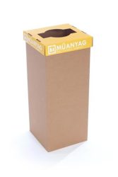 RECOBIN Szelektív hulladékgyűjtő, újrahasznosított, 50 l, RECOBIN "Office", sárga RECOBIN Szelektív hulladékgyűjtő, újrahasznosított, 50 l, RECOBIN "Office", sárga