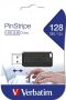   VERBATIM Pendrive, 128GB, USB 2.0, 10/4MB/sec, VERBATIM "PinStripe", fekete