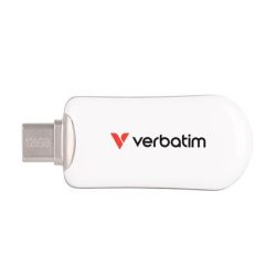 VERBATIM Pendrive, 128GB, USB-C 3.2 Gen1, VERBATIM "Plectra", fehér VERBATIM Pendrive, 128GB, USB-C 3.2 Gen1, VERBATIM "Plectra", fehér