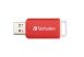 VERBATIM Pendrive, 16GB, USB 2.0, VERBATIM "Databar", piros
